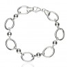 Pulsera anillas y bolitas Plata 1ªLey