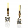 Pendientes oro 18K circonita
