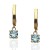 Pendientes oro 18K aguamarina