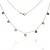 Gargantilla piedras colores Oro 18K