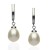 Pendientes oro blanco 18K perla cultivada