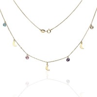 Gargantilla Moon&Color Oro 18K