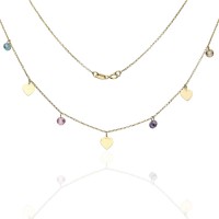 Gargantilla Heart&Color Oro 18K
