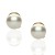 Pendientes plata chapada perla 12mm