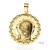 Medalla oro 18 Ktes Virgen Niña 18mm
