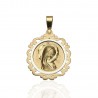 Medalla bicolor oro 18K Virgen Niña