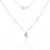 Gargantilla ¨Moon¨ Oro blanco 18k