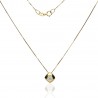Gargantilla chatón cuadrado Oro 18K