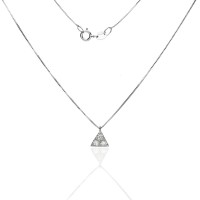 Gargantilla ¨Triangle¨ Oro blanco 18k