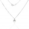 Gargantilla ¨Triangle¨ Oro blanco 18k