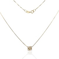 Gargantilla ¨Block¨ Oro amarillo 18k