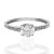 Anillo oro blanco 18K con circonitas