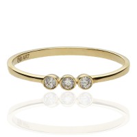 Anillo ¨Mia¨ Oro amarillo 18K