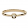 Anillo chatón Oro amarillo 18K