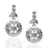 Pendientes plata cubana circonita