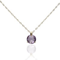 Gargantilla Oro 18K amatista natural