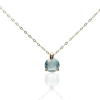 Gargantilla Oro 18K topacio natural