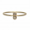 Anillo chatones Oro amarillo 18K