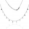 Gargantilla ¨Disco mini¨ plata rodiada