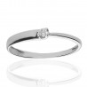 Solitario ¨Bianca¨oro blanco y diamante