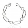Pulsera eslabones y anillas Plata 1ªLey