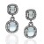 Pendientes plata rutenio 