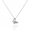 Gargantilla ¨Butterfly¨Plata rodiada