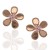 Pendientes ¨Flower¨ oro rosa