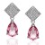 Pendientes ¨Rous¨plata rodiada