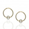 Aros Perla Oro 18K 12mm