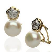 Pendientes Gardenia Oro 18K