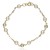 Pulsera ¨White Disc¨ Oro 18K