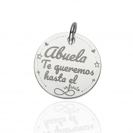 Dije personalizado plata de Ley