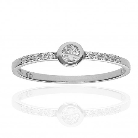 Anillo ¨Bizancio¨ Oro blanco 18K