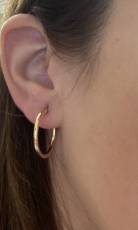 Aros ¨Lisy¨Oro 18K 20mm