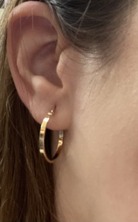 Aros ¨Blow¨Oro 18K 20mm