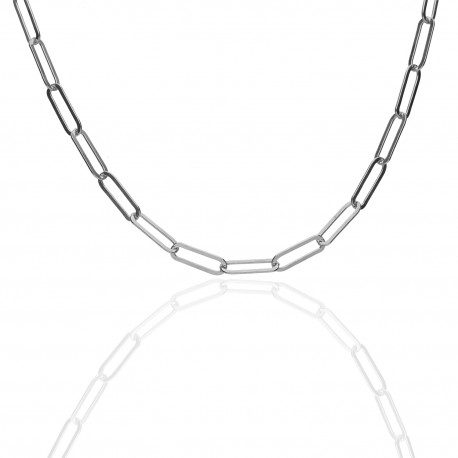 Gargantilla ¨Locker¨plata 40cm