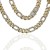 Cadena Mónaco oro 18K 60cm