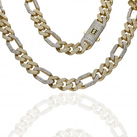 Cadena Mónaco oro 18K