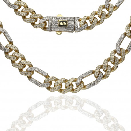 Cadena Mónaco oro 18K