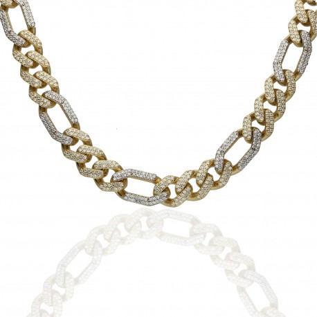 Cadena Mónaco oro 18K