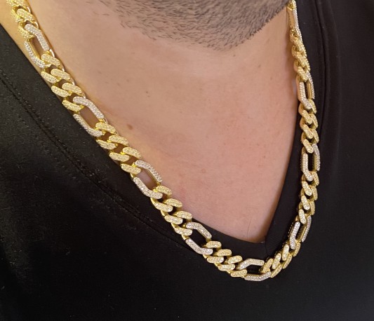 Cadena Mónaco oro 18K