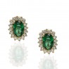 Pendientes ¨Sofía¨ Oro 18K Esmeralda