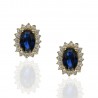 Pendientes ¨Sofía¨ Oro 18K Zafiro