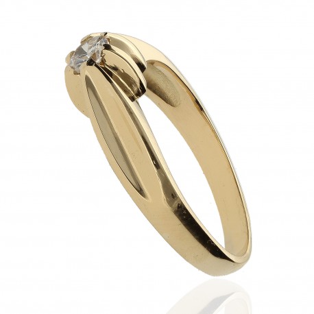 Solitario ¨Niza¨ oro 18K
