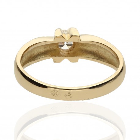 Solitario ¨Niza¨ oro 18K