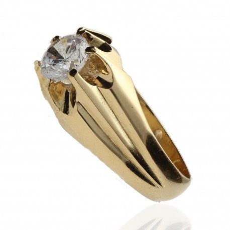Solitario ¨Napoles¨ oro 18K