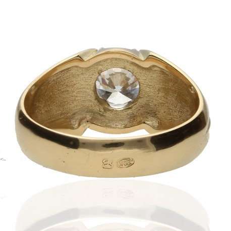 Solitario ¨Napoles¨ oro 18K