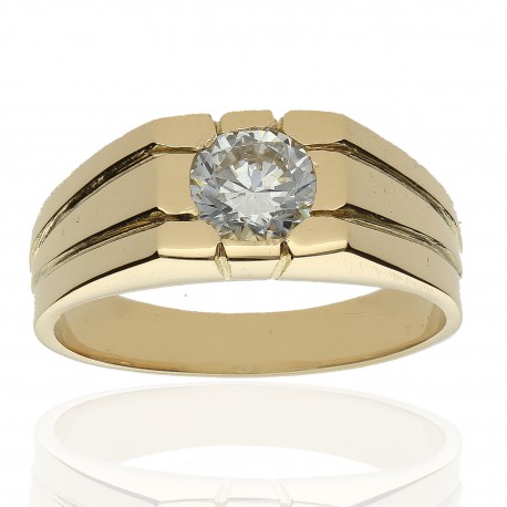Solitario ¨Athenas¨ oro 18K