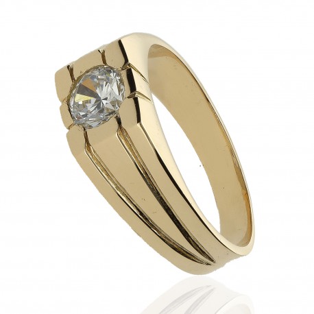 Solitario ¨Athenas¨ oro 18K